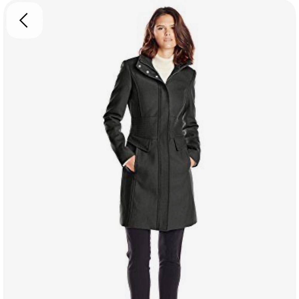 Kenneth Cole black wool coat